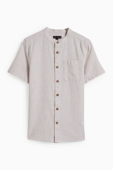 Nen - Camisa - mescla de lli - beix clar