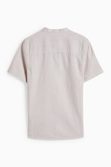 Nen - Camisa - mescla de lli - beix clar