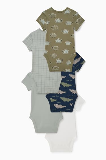 Baby Jungen - Multipack 5er - Baby-Body - weiß
