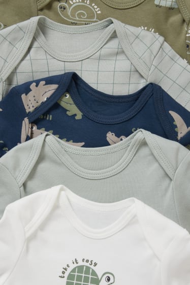 Baby Jungen - Multipack 5er - Baby-Body - weiß