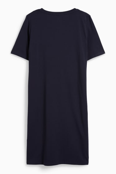 Mujer - Vestido premamá estilo camiseta - azul oscuro