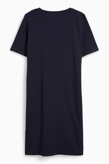 Damen - Umstands-T-Shirt-Kleid - dunkelblau