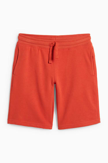 Kinder - Sweatshorts - dunkelorange