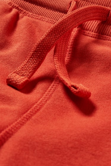 Children Boys - Sweat shorts - dark orange
