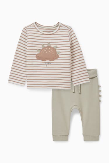 Babys - Baby-Outfit - 2 teilig - cremeweiß