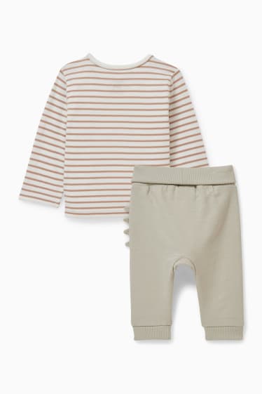 Babys - Baby-Outfit - 2 teilig - cremeweiß