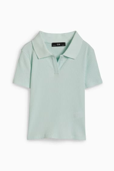 Kinder Mädchen - Poloshirt - mintgrün