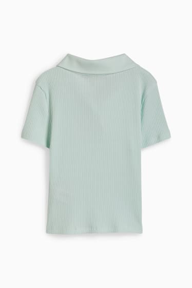 Copii - Tricou polo - verde mentă