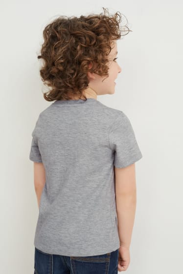Enfants - Lot de 3 - Harry Potter - T-shirts - gris clair chiné