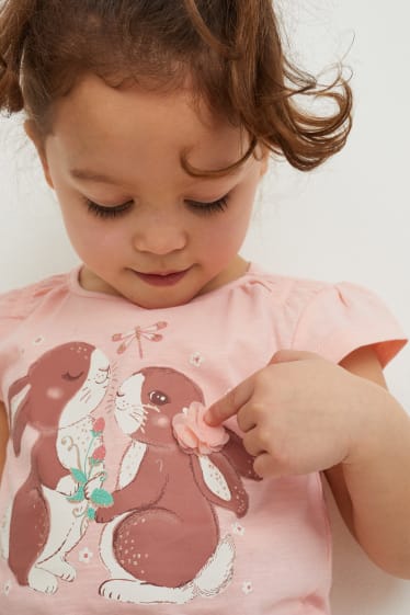 Dětské - Tričko s krátkým rukávem - růžová