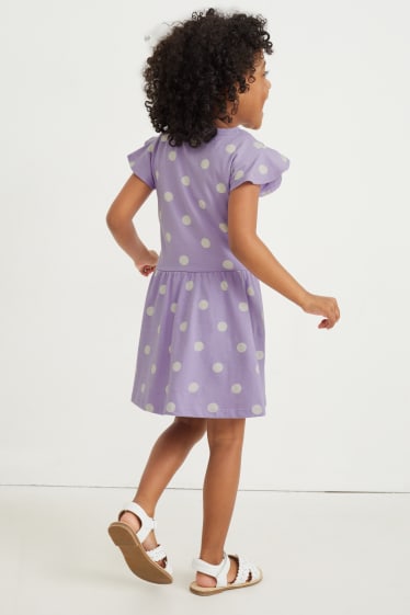 Kinderen: meisjes - Set van 3 - Frozen - jurk - lichtpaars