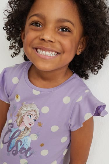 Kinderen: meisjes - Set van 3 - Frozen - jurk - lichtpaars