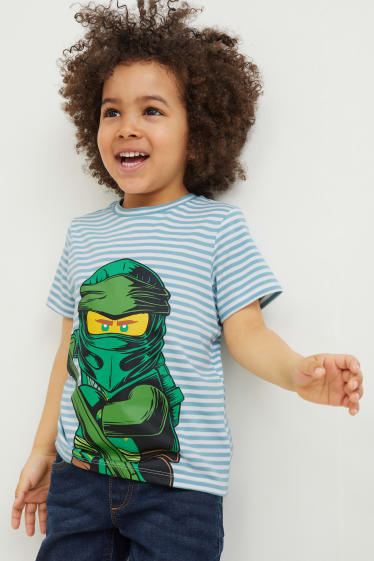 Copii - Multipack 3 buc. - Lego Ninjago - tricou cu mânecă scurtă - albastru închis