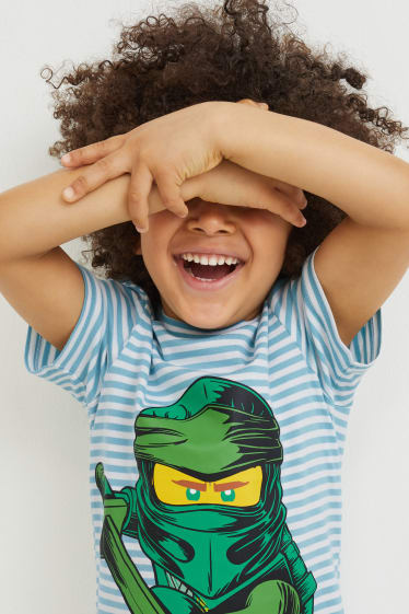 Children Boys - Multipack of 3 - Lego Ninjago - short sleeve T-shirt - dark blue
