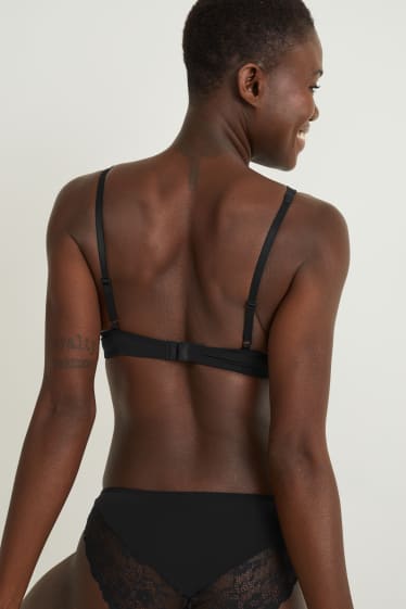 Women - Underwire bra - DEMI - padded - LYCRA® - black