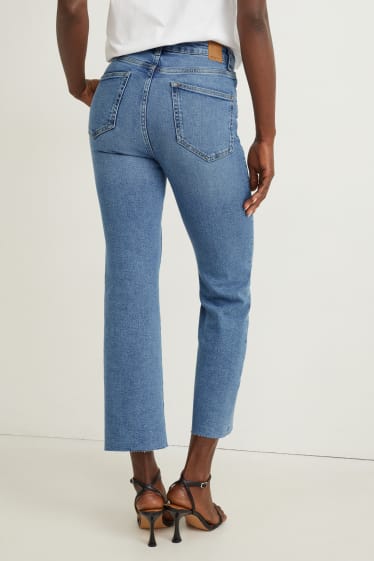 Kobiety - Flared jeans - wysoki stan - LYCRA® - dżins-jasnoniebieski