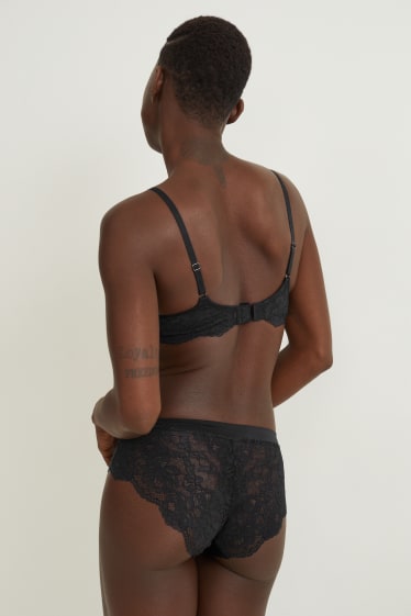 Femmes - Soutien-gorge à armature - DEMI - ampliforme - noir