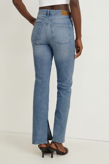 Femei - Straight jeans - talie înaltă - denim-albastru deschis