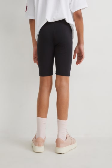 Niños - Pack de 2 - pantalones de ciclista - negro
