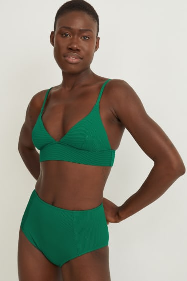 Mujer - Top de bikini - triangular - con relleno - LYCRA® XTRA LIFE™ - verde