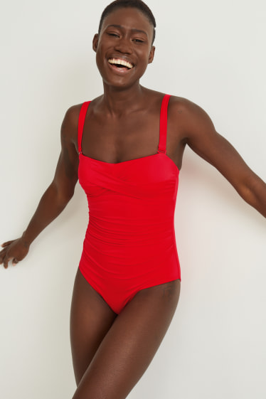 Femmes - Maillot de bain - ampliforme - LYCRA® XTRA LIFE™ - rouge foncé