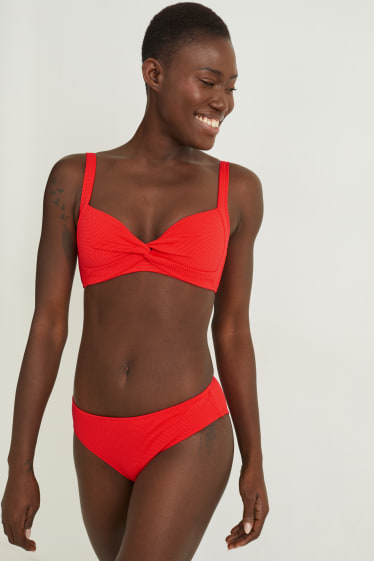 Donna - Slip bikini - vita bassa - LYCRA® XTRA LIFE™ - rosso
