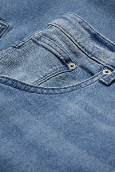 Bărbați - Pantaloni scurți cargo de blugi - LYCRA® - denim-albastru