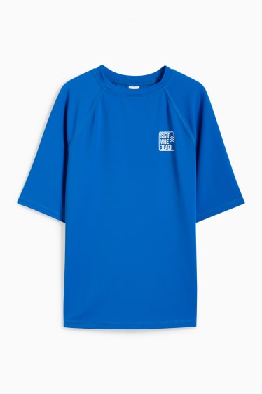 Enfants - T-shirt de bain à protection anti-UV - bleu