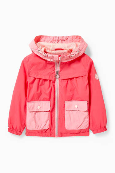 Children Girls - Jacket with hood - pink