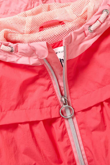 Kinder - Jacke mit Kapuze - pink