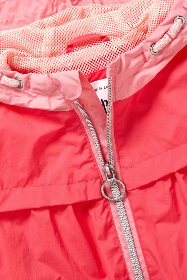 Children Girls - Jacket with hood - pink