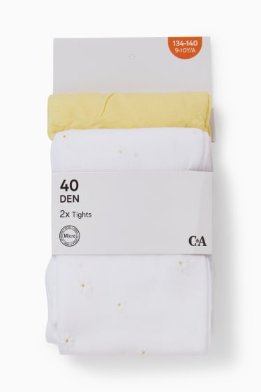 Children - Multipack of 2 - tights - 40 denier - light yellow