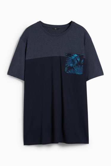 Hommes - T-shirt - bleu foncé