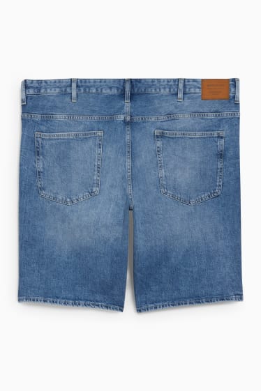 Pánské - Džínové šortky - LYCRA® - džíny - světle modré