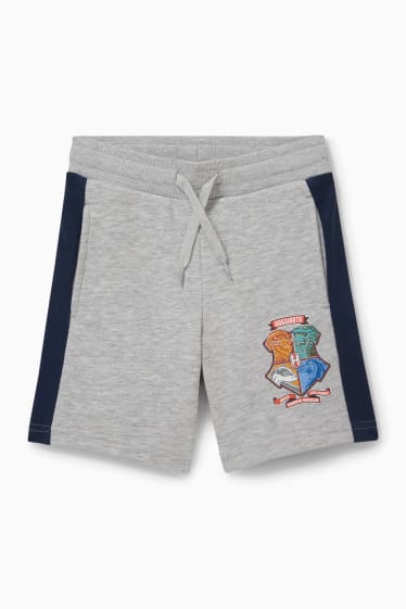 Kinderen - Harry Potter - sweatshorts - licht grijs-mix