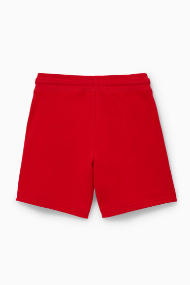 Kinderen - Bermuda van sweatstof - rood