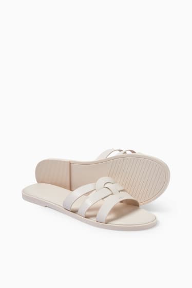 Dona - Sandàlies - pell sintètica - blanc trencat