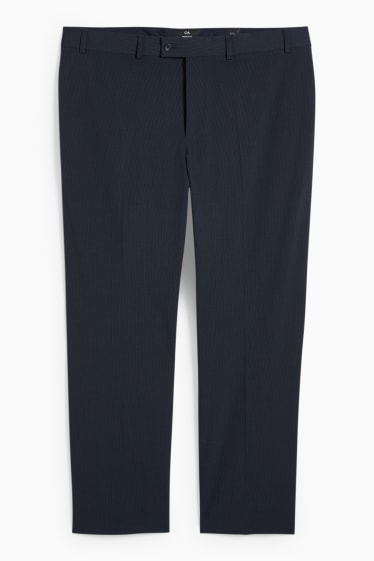 Pánské - Oblekové kalhoty - regular fit - Flex - tmavomodrá