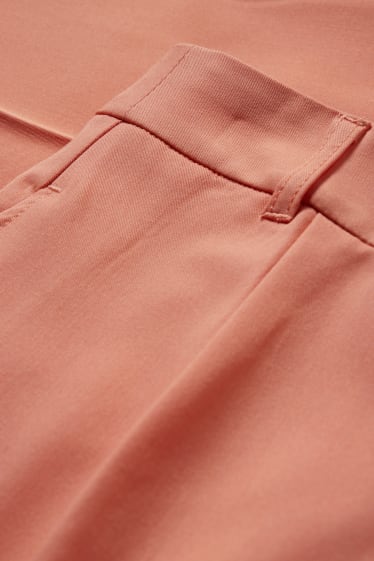 Femmes - Pantalon de toile - high waist - wide leg - orange