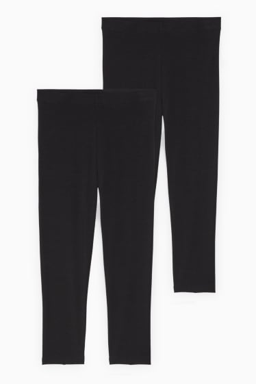 Dona - Paquet de 2 - leggings capri - negre