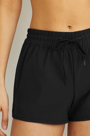 Damen - Badeshorts - schwarz