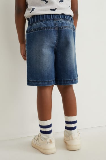 Children - Multipack of 3 - denim Bermuda shorts - denim-light blue