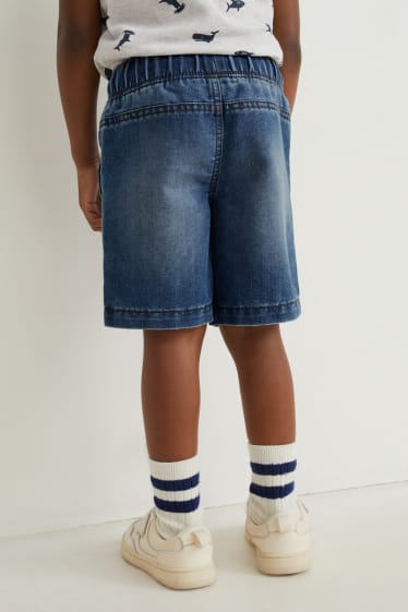 Kinder - Multipack 3er - Jeans-Bermudas - helljeansblau