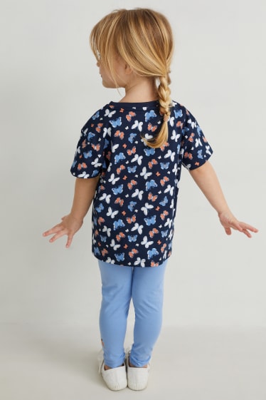 Enfants - Lot de 2 - T-shirt - bleu foncé