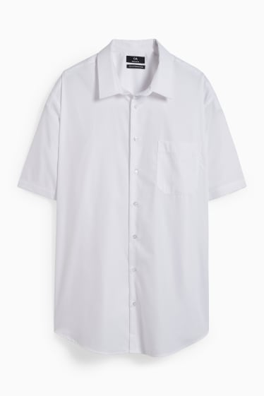 Herren - Hemd - Regular Fit - Kent - bügelleicht  - weiß