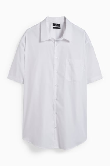 Men - Shirt - regular fit - Kent collar - easy-iron - white