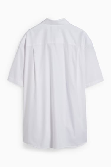 Pánské - Košile - regular fit - kent - snadné žehlení - bílá