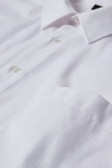 Hombre - Camisa - regular fit - kent - de planchado fácil - blanco