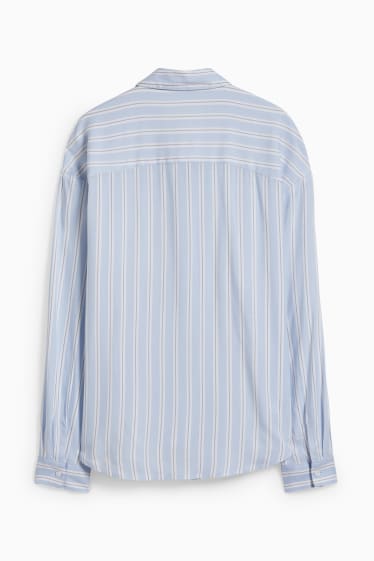 Damen - CLOCKHOUSE - Bluse - gestreift - hellblau