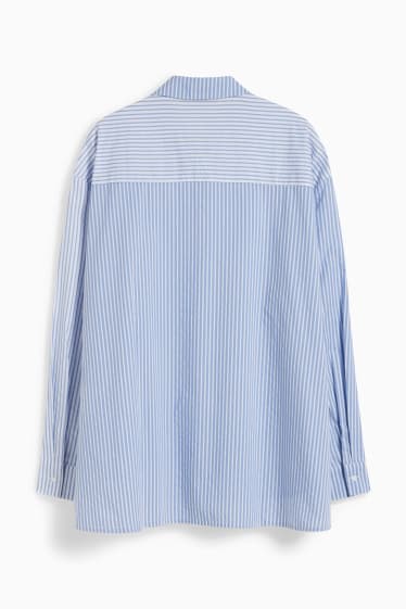Femei - CLOCKHOUSE - bluză - cu dungi - albastru / alb